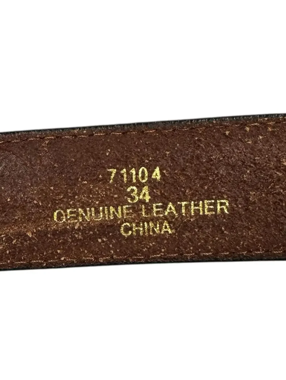 Western Style Tooled Leather Belt With Silver Eagle Buckle